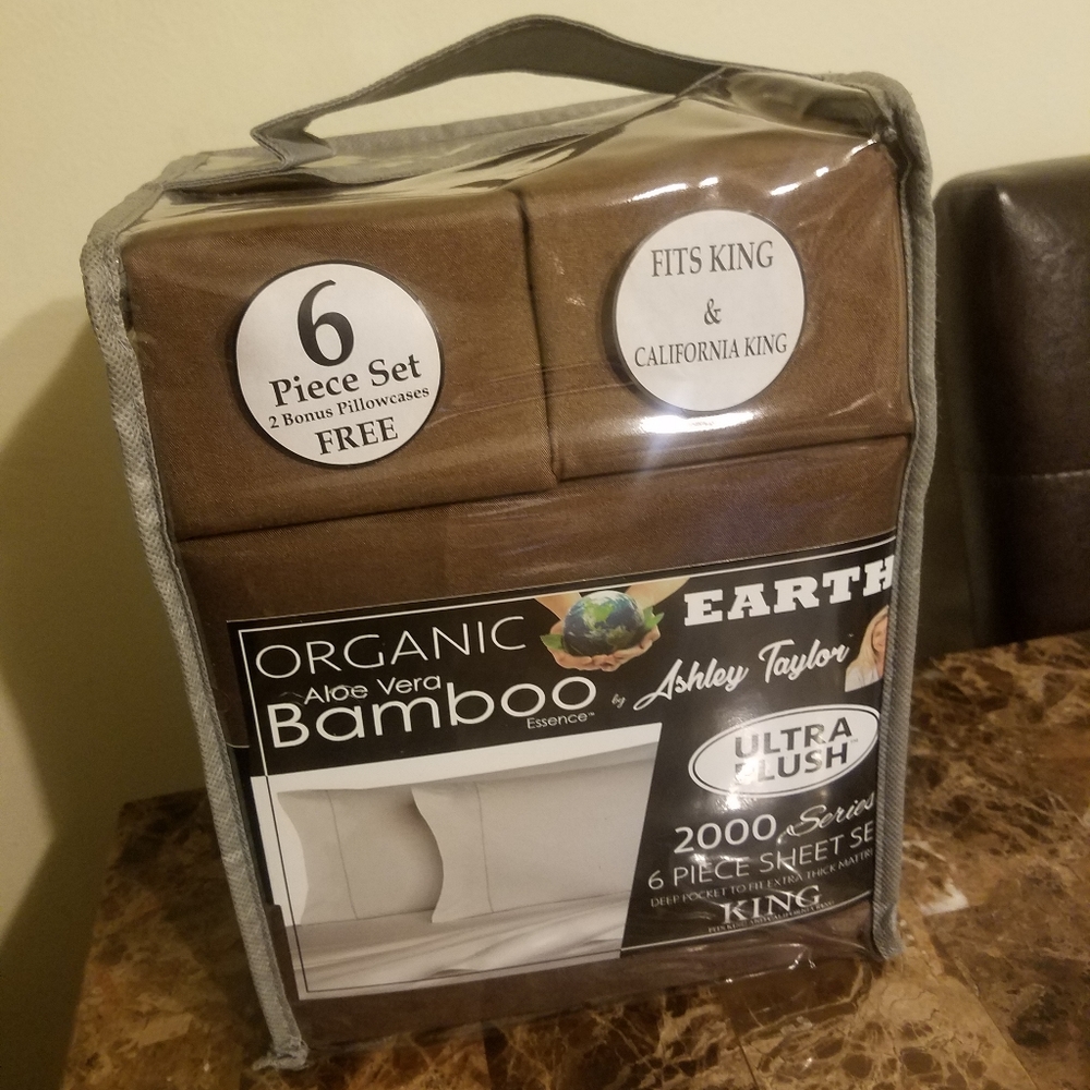 Aloe vera Bamboo 6 piece sheet set